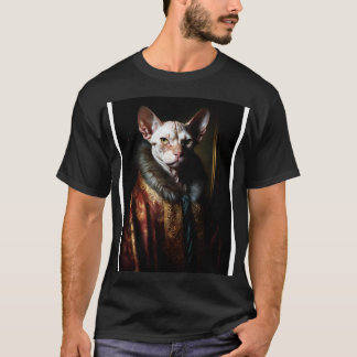 Royal Portrait of a Sphynx Cat T-Shirt