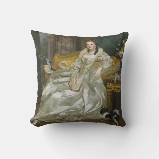 Royal Portraits Pillow Throw (Front)
