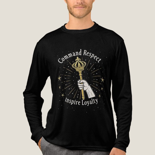 "Royal Power & Loyalty  Tri-Blend Shirt (Front)