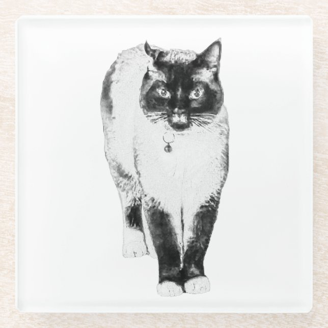 Royal Presence Glass Coaster (Front)