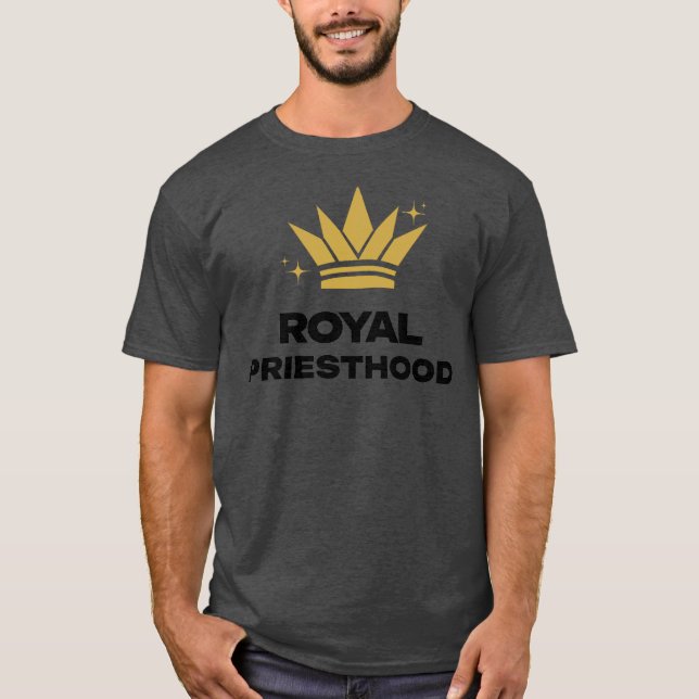 Royal Priesthood. Basic Dark T-Shirt (Front)