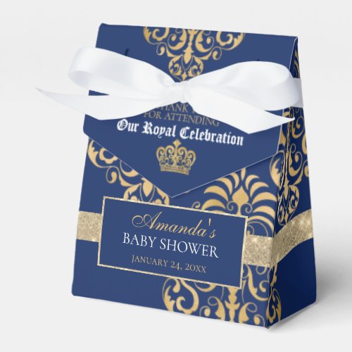 Royal Prince Baby Shower Favor Box