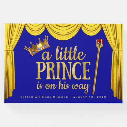 Royal Prince Baby Shower Guest Book