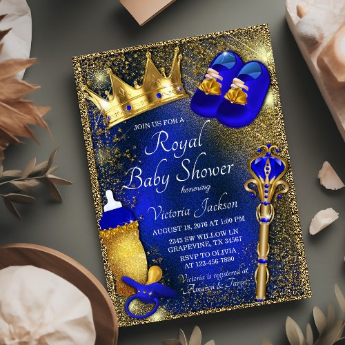Royal Prince Baby Shower Invitation