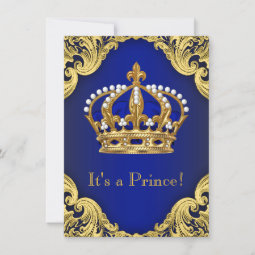 Royal Prince Baby Shower Invitations | Zazzle
