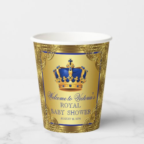 Royal Prince Baby Shower Paper Cups