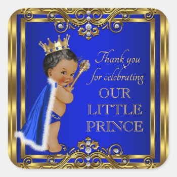 Royal Prince Baby Shower Stickers by BabyCentral at Zazzle