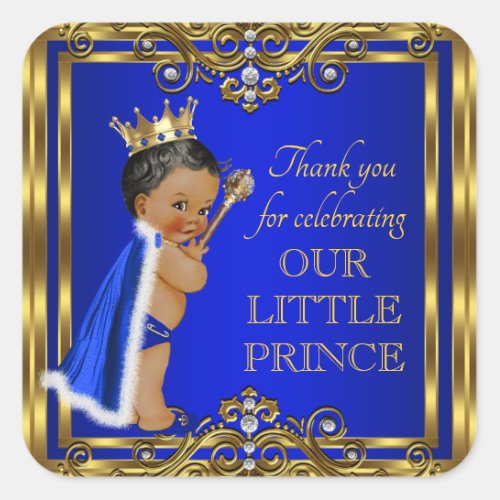 Royal Prince Baby Shower Stickers