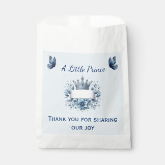 Royal Prince Blue Favor Bag