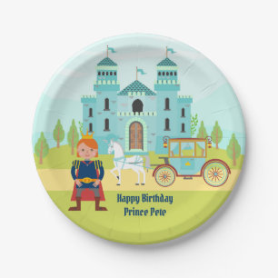 Royal Prince Boy Birthday Party Paper Plates