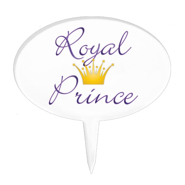 Royal Prince Cake Topper (Front)