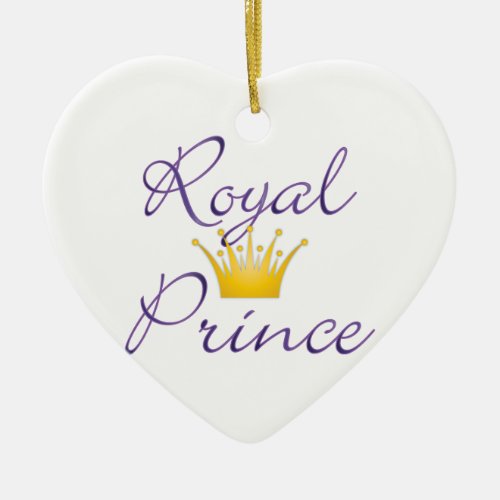 Royal Prince Ceramic Ornament