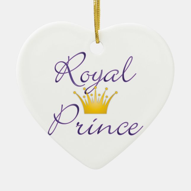 Royal Prince Ceramic Ornament (Front)