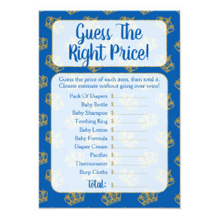 Prince Baby Shower Games Gifts On Zazzle