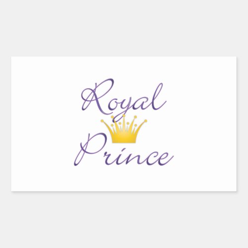 Royal Prince Rectangular Sticker