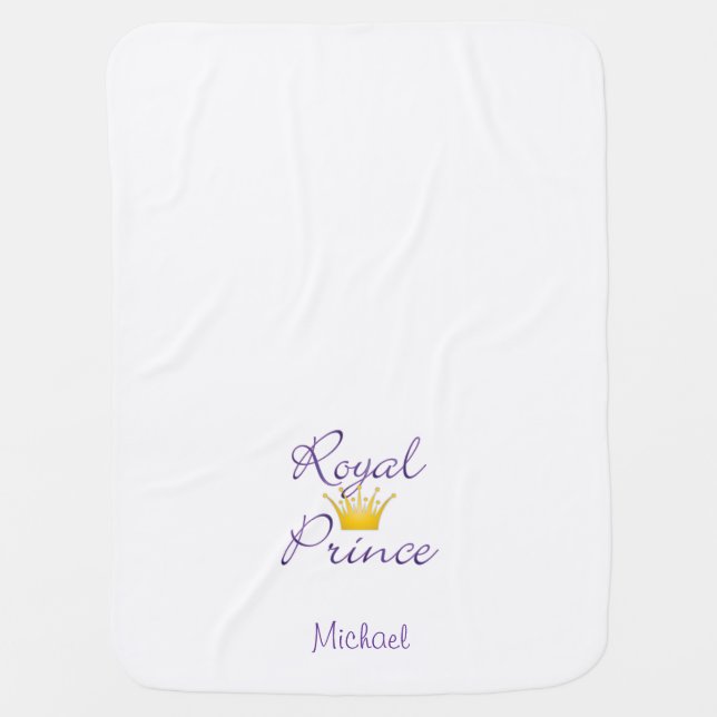 Royal Prince Stroller Blanket (Front)