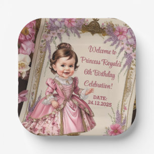Royal Princess 6th Birthday Party  Paper Plates