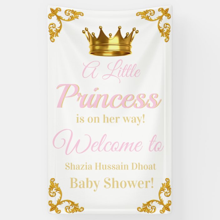 Royal Princess Baby Shower Banner | Zazzle.com