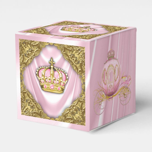 Royal Princess Baby Shower Favor Boxes (Front Side)