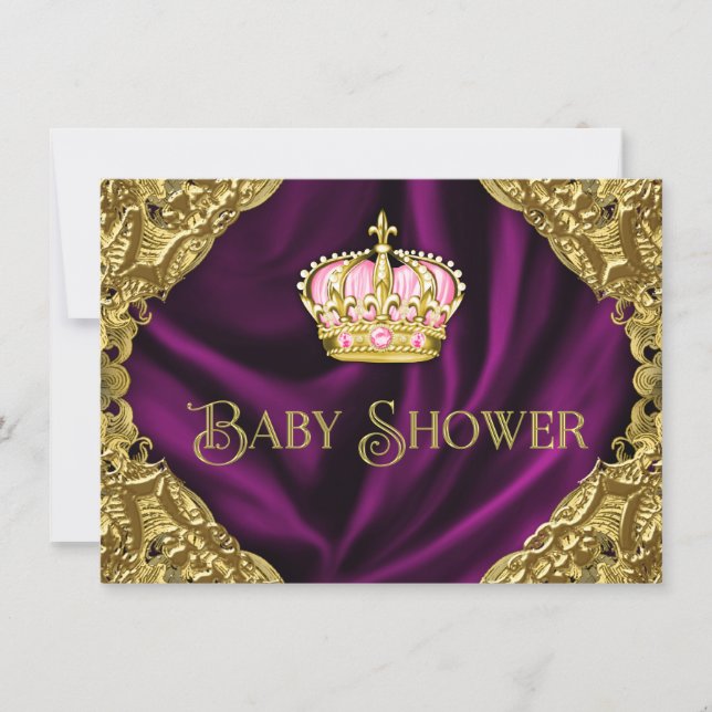 Royal Princess Baby Shower Invitation (Front)