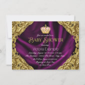 Royal Princess Baby Shower Invitation (Back)