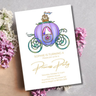 Royal Princess Birthday invitation, Fairytale  Invitation