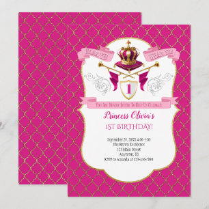 Royal Princess Birthday Party Invitation