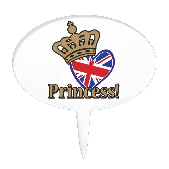 Royal Princess Cake Topper (Front)