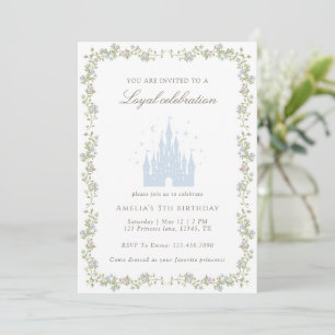 Royal Princess Castle Birthday Party Fairytale Invitation