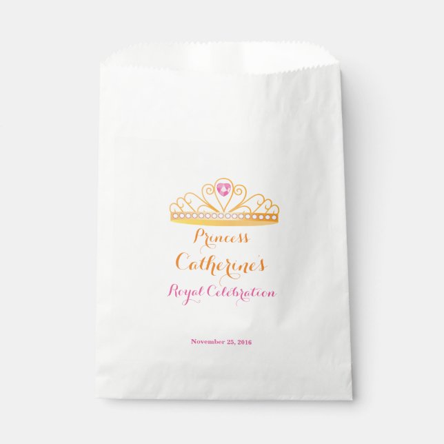 Royal Princess Celebration Favor Bag (Front)