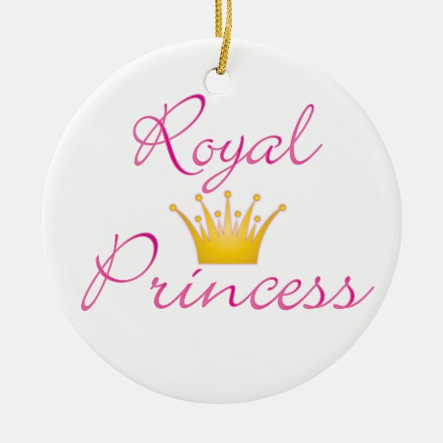 Royal Princess Ceramic Ornament (Front)