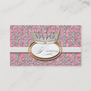 Royal Princess Crown Beauty Pageant Contestant Business Card
