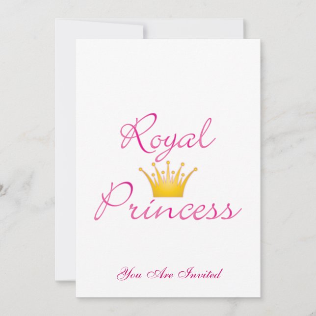 Royal Princess Invitation (Front)