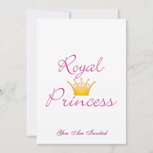 Royal Princess Invitation