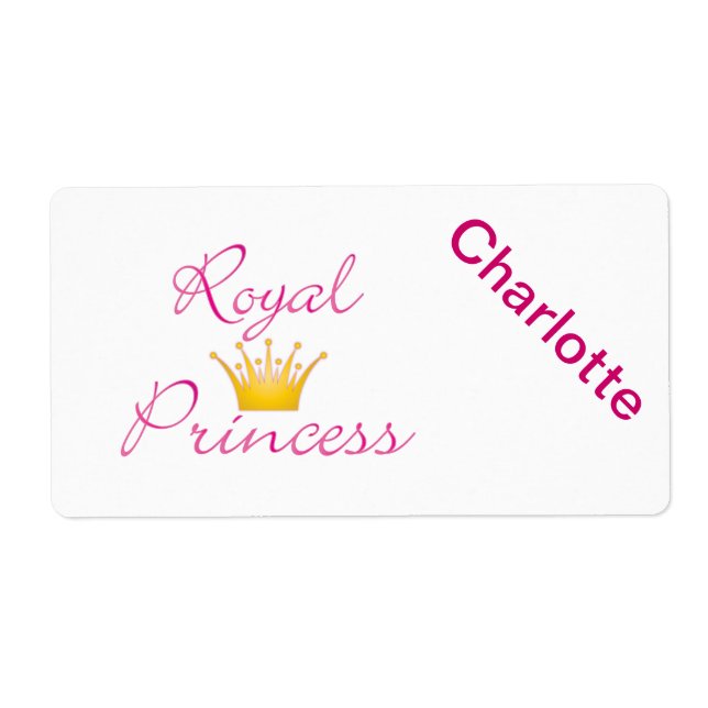 Royal Princess Label (Front)