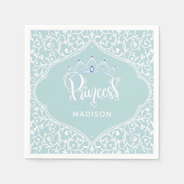 Royal Princess Party Personalized Napkins (Front)