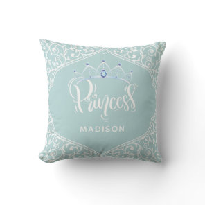 Royal Princess Personalized Throw Pillow