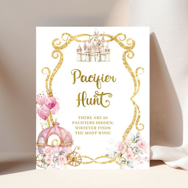 Royal Princess Pink Carriage Pacifier Hunt Poster (Creator Uploaded)