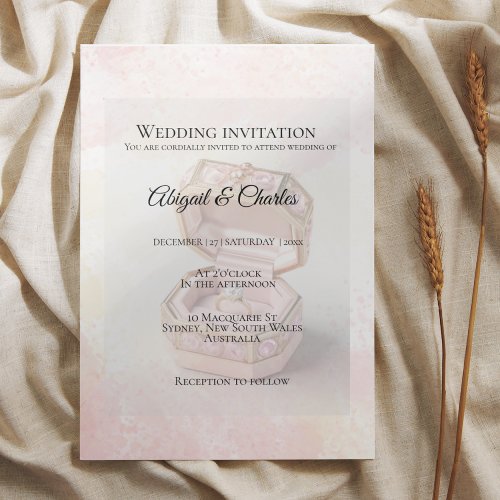 Royal Princess wedding invitation card