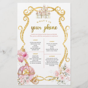 Royal Princess What's In Your Phone Game