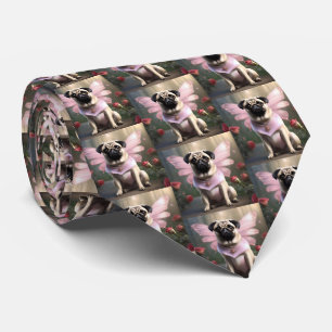 Royal Pug: The Princess Fairy of Enchanted Realms Neck Tie