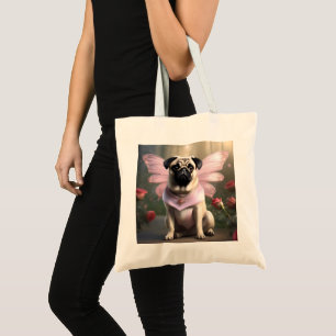 Royal Pug: The Princess Fairy of Enchanted Realms Tote Bag
