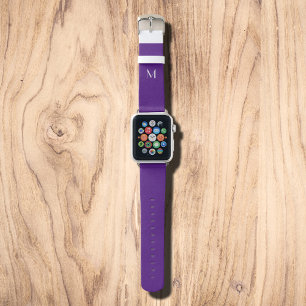 Royal purple - add monogram apple watch band