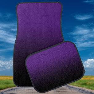 Royal Purple and Black Ombre Car Floor Mat
