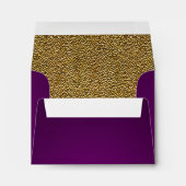 Royal Purple and Gold A2 Envelope for RSVP (Back (Bottom))