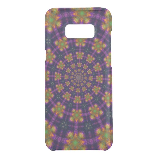 Royal Purple and Gold Kaleidoscope Pattern Uncommon Samsung Galaxy Case (Back)