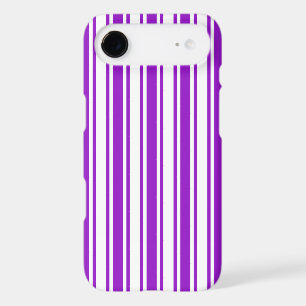Royal purple and white candy stripes iPhone 17 air case