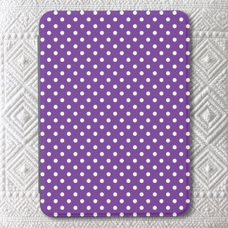 Royal Purple and White Tiny Polka Dot Pattern Kindle Cover