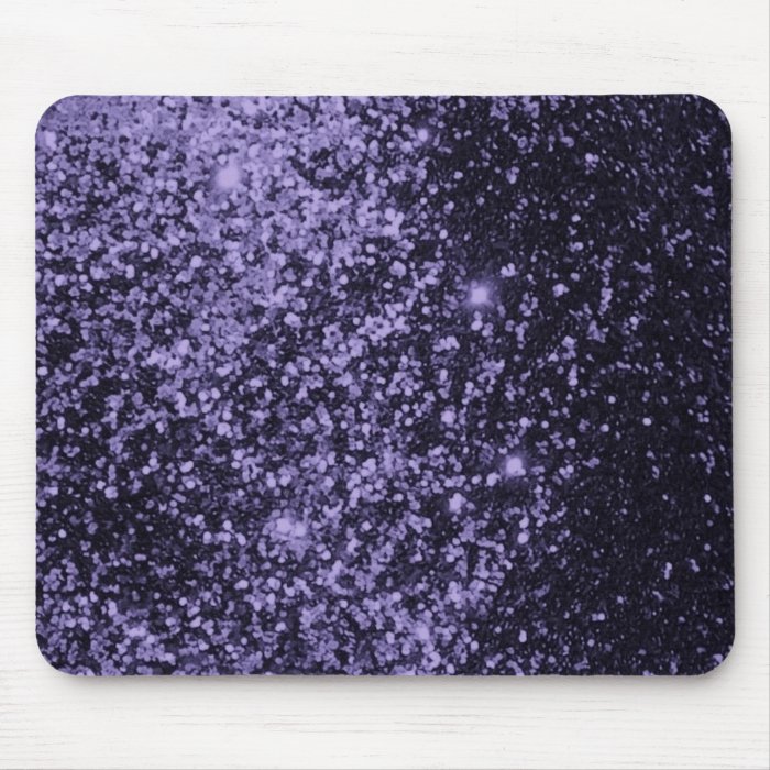 ROYAL PURPLE BLACK  SPARKLE GLITTER BACKGROUND PAR MOUSE PAD