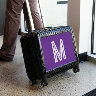 royal purple - bold monogram 